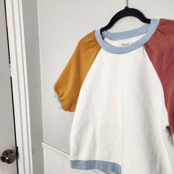 MADEWELL Puff-Sleeve Sweatshirt Tee - Picture 2 of 5